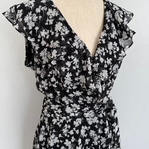 R&K Originals - Vintage ruffle maxi dress